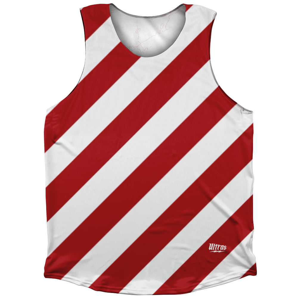 Candy Cane Design Athletic Tank Top