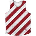 Candy Cane Design Athletic Tank Top
