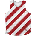 Candy Cane Design Athletic Tank Top