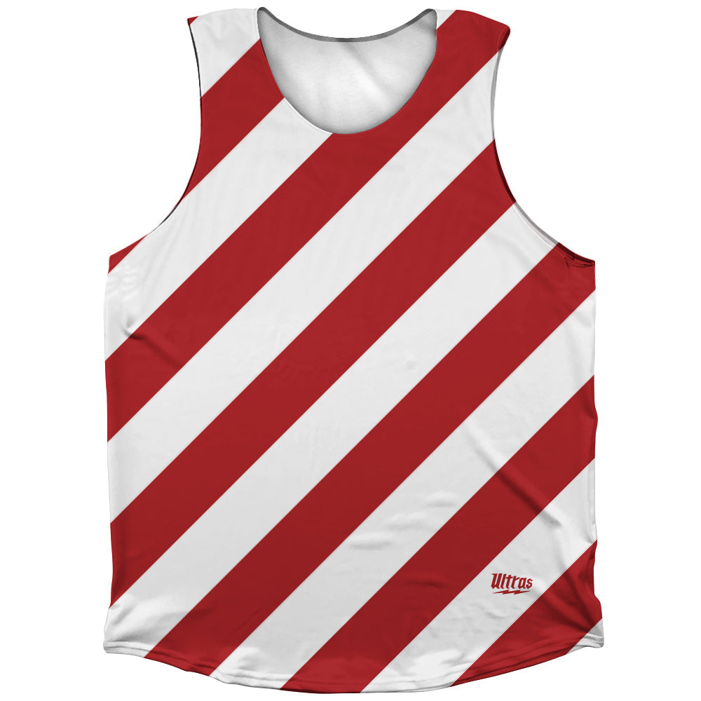 Candy Cane Design Athletic Tank Top