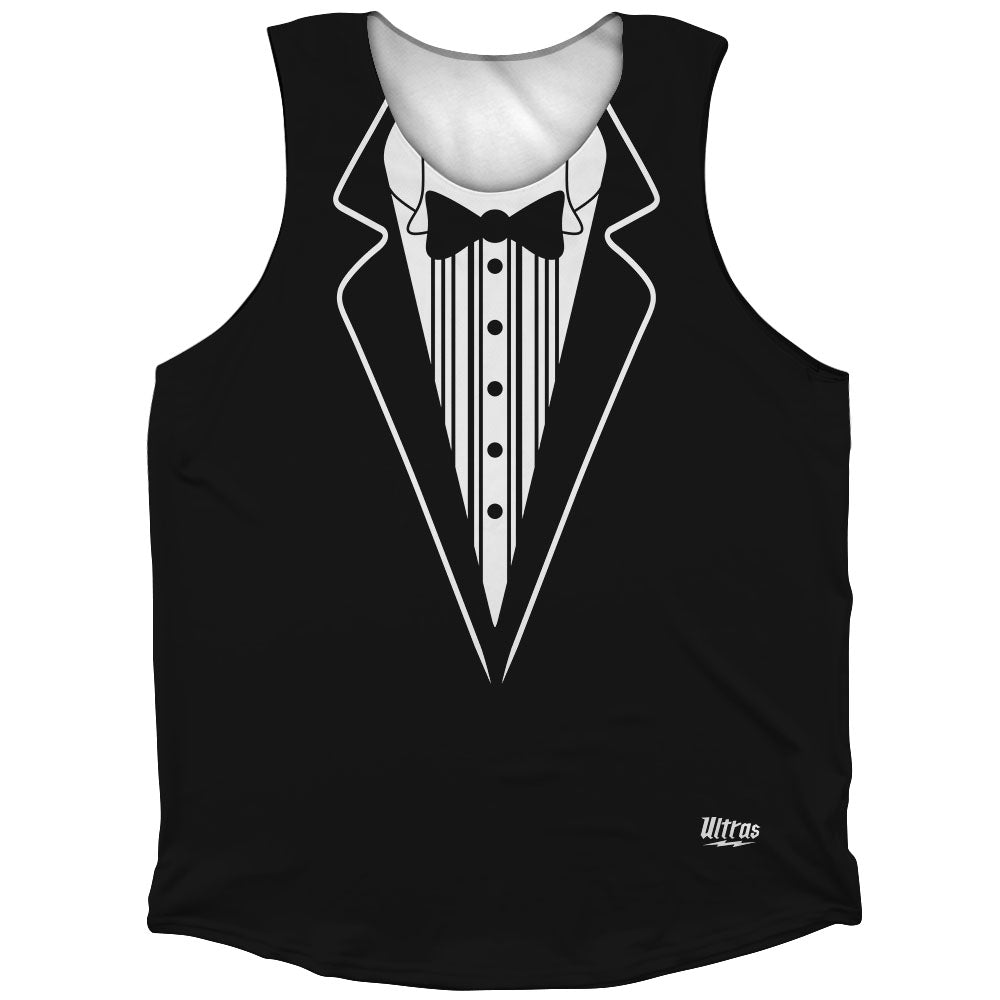 Classic Black Tuxedo Athletic Tank Top