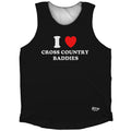 I Heart Cross Country Baddies Athletic Tank Top