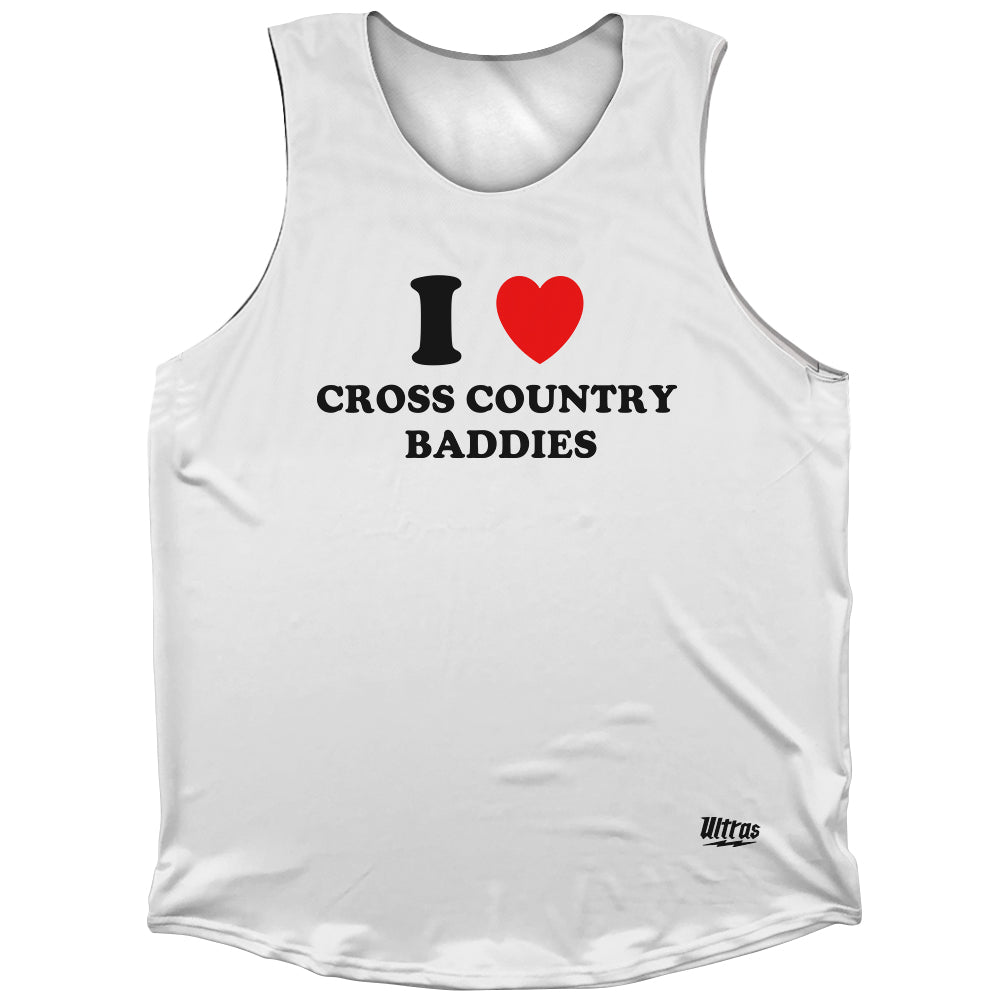 I Heart Cross Country Baddies Athletic Tank Top