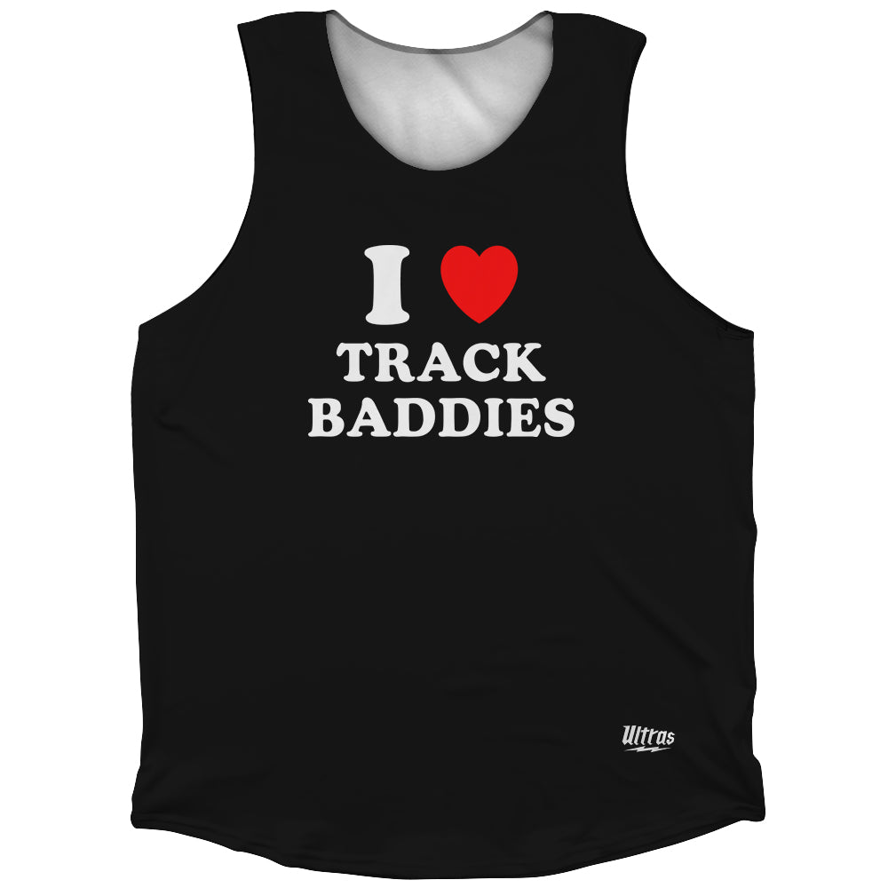 I Heart Cross Country Baddies Athletic Tank Top
