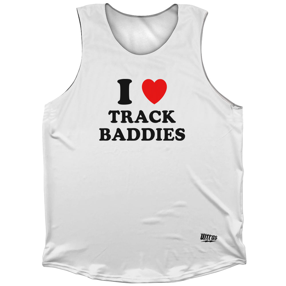 I Heart Cross Country Baddies Athletic Tank Top