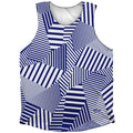 Multiple Lines Pattern Athletic Tank Top