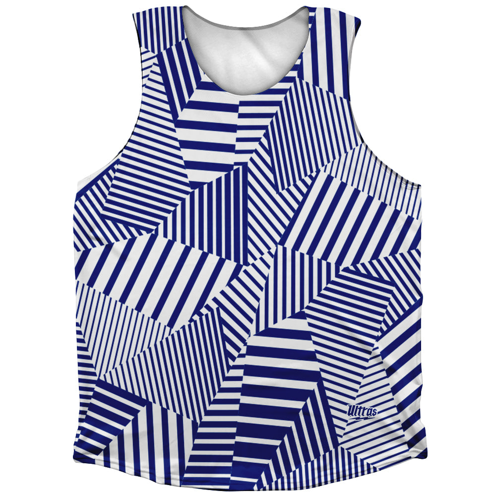Multiple Lines Pattern Athletic Tank Top