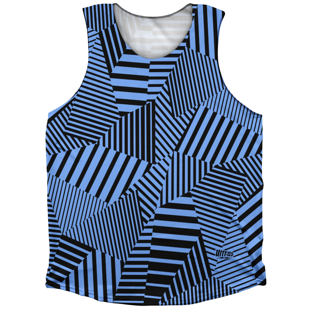 Multiple Lines Pattern Finish Line Athletic Tank Top