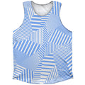 Multiple Lines Pattern Athletic Tank Top