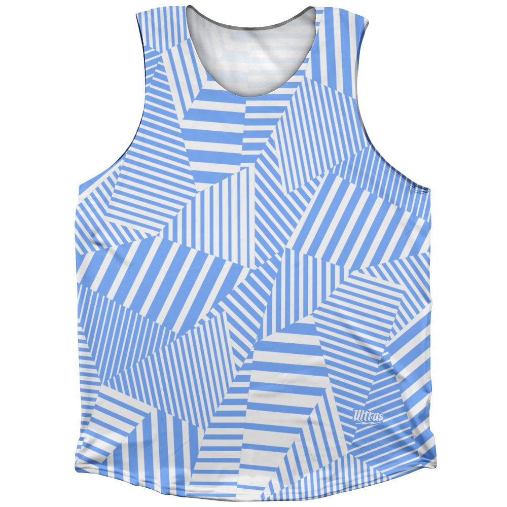 Multiple Lines Pattern Athletic Tank Top