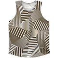 Multiple Lines Pattern Finish Line Athletic Tank Top