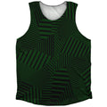 Multiple Lines Pattern Finish Line Athletic Tank Top