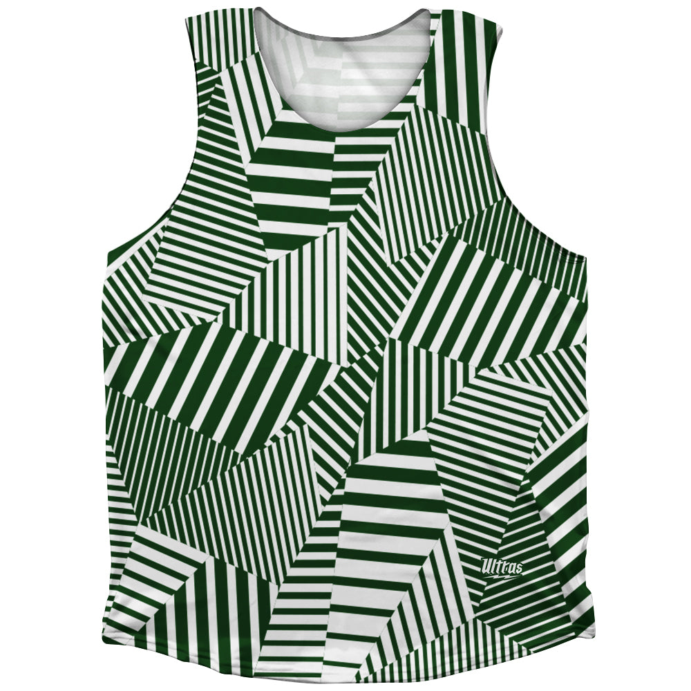 Multiple Lines Pattern Finish Line Athletic Tank Top