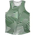 Multiple Lines Pattern Athletic Tank Top