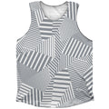 Multiple Lines Pattern Athletic Tank Top