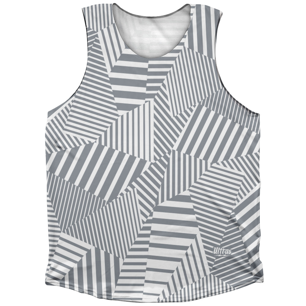 Multiple Lines Pattern Finish Line Athletic Tank Top