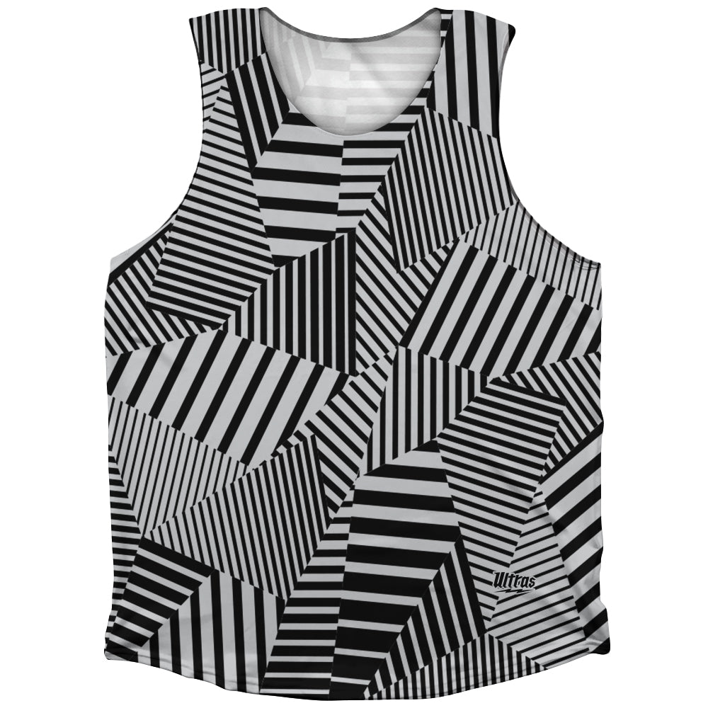 Multiple Lines Pattern Finish Line Athletic Tank Top