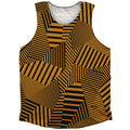 Multiple Lines Pattern Finish Line Athletic Tank Top