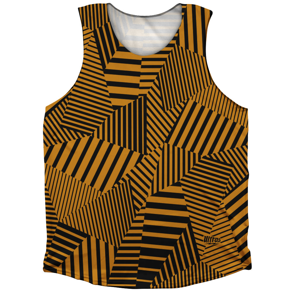 Multiple Lines Pattern Finish Line Athletic Tank Top