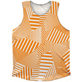 Multiple Lines Pattern Finish Line Athletic Tank Top