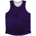 Multiple Lines Pattern Athletic Tank Top