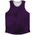 Multiple Lines Pattern Finish Line Athletic Tank Top