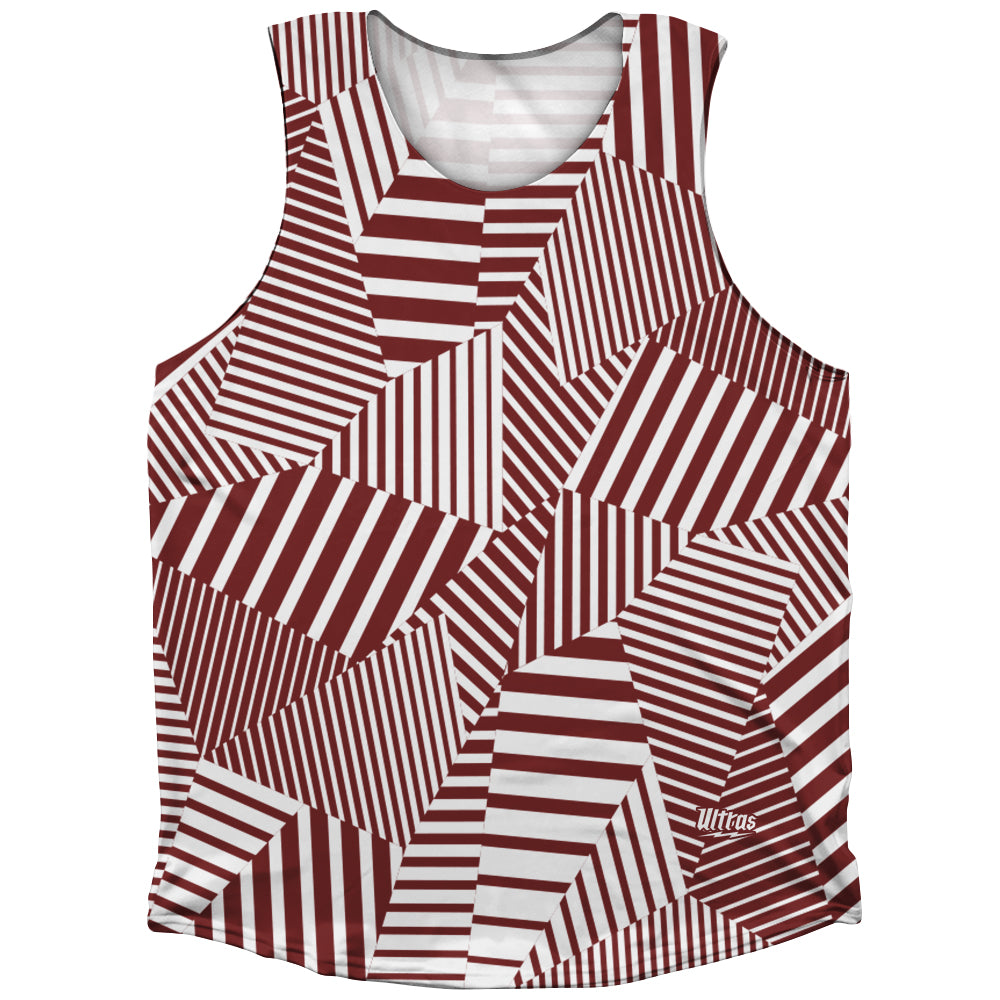 Multiple Lines Pattern Athletic Tank Top