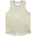 Multiple Lines Pattern Athletic Tank Top