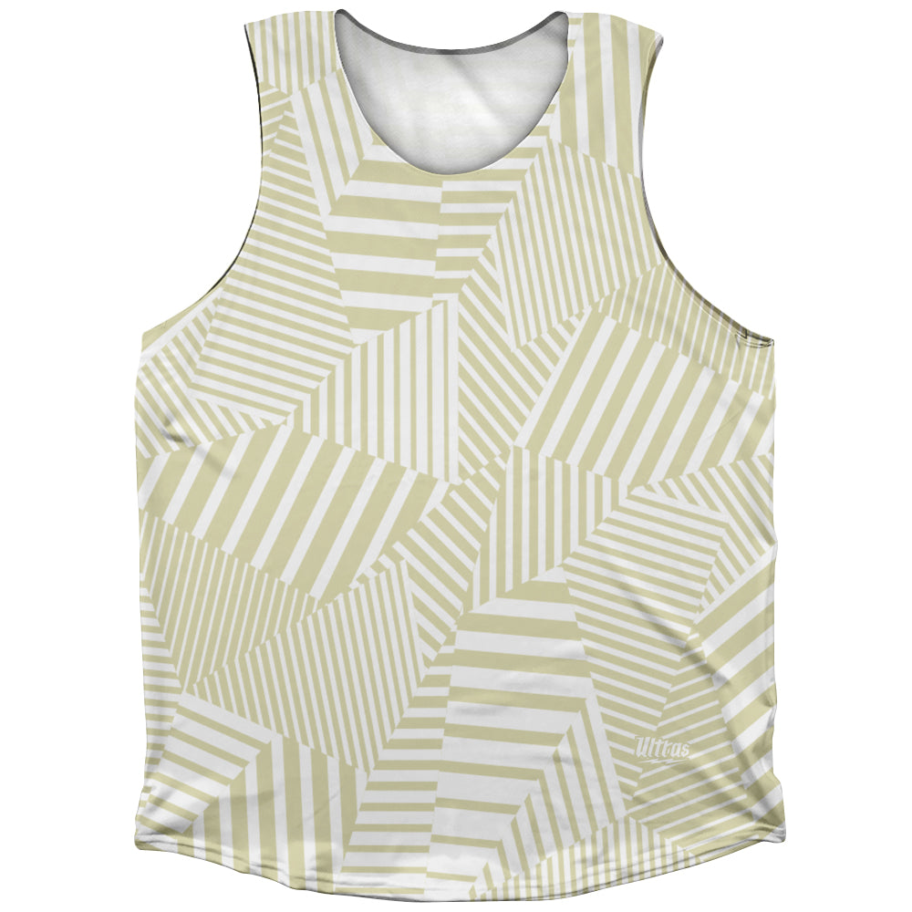 Multiple Lines Pattern Athletic Tank Top