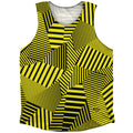 Multiple Lines Pattern Athletic Tank Top