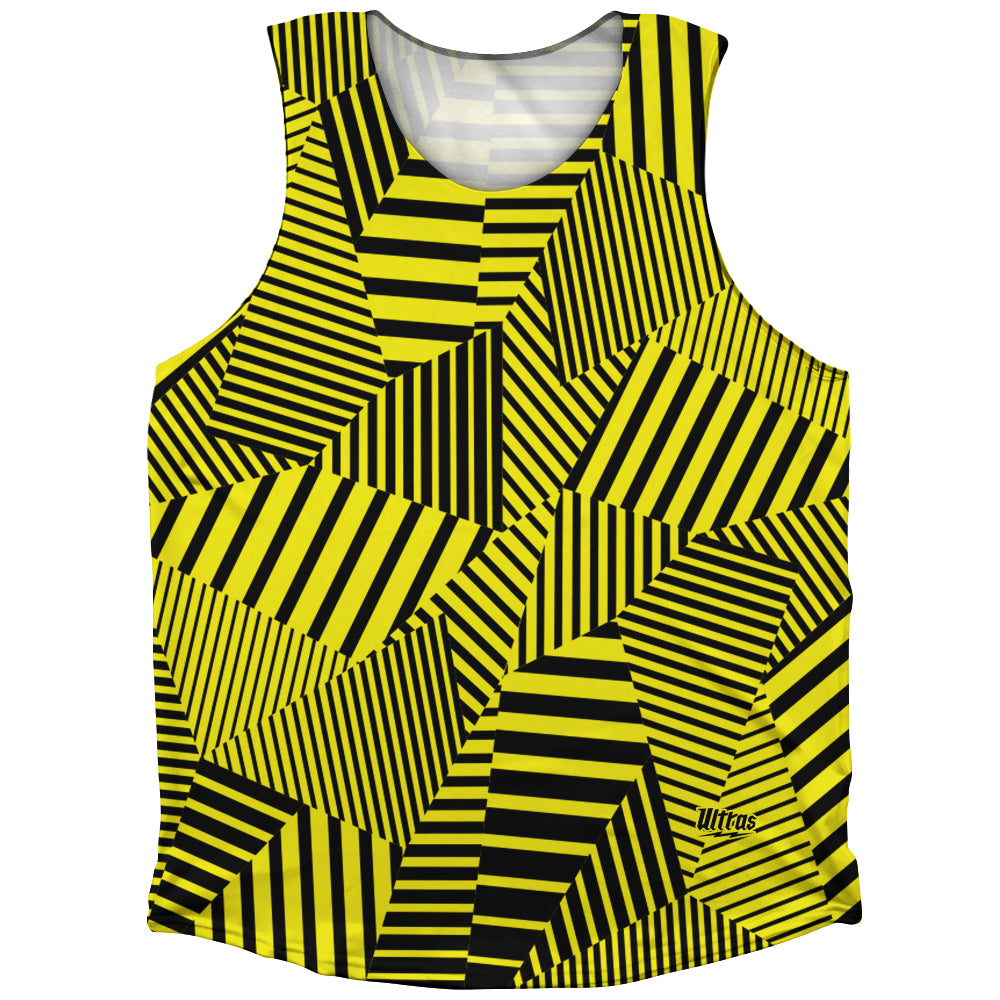 Multiple Lines Pattern Finish Line Athletic Tank Top