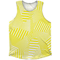 Multiple Lines Pattern Athletic Tank Top
