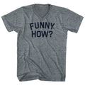 Funny How Tri-Blend V-neck Womens Junior Cut T-shirt product image 1
