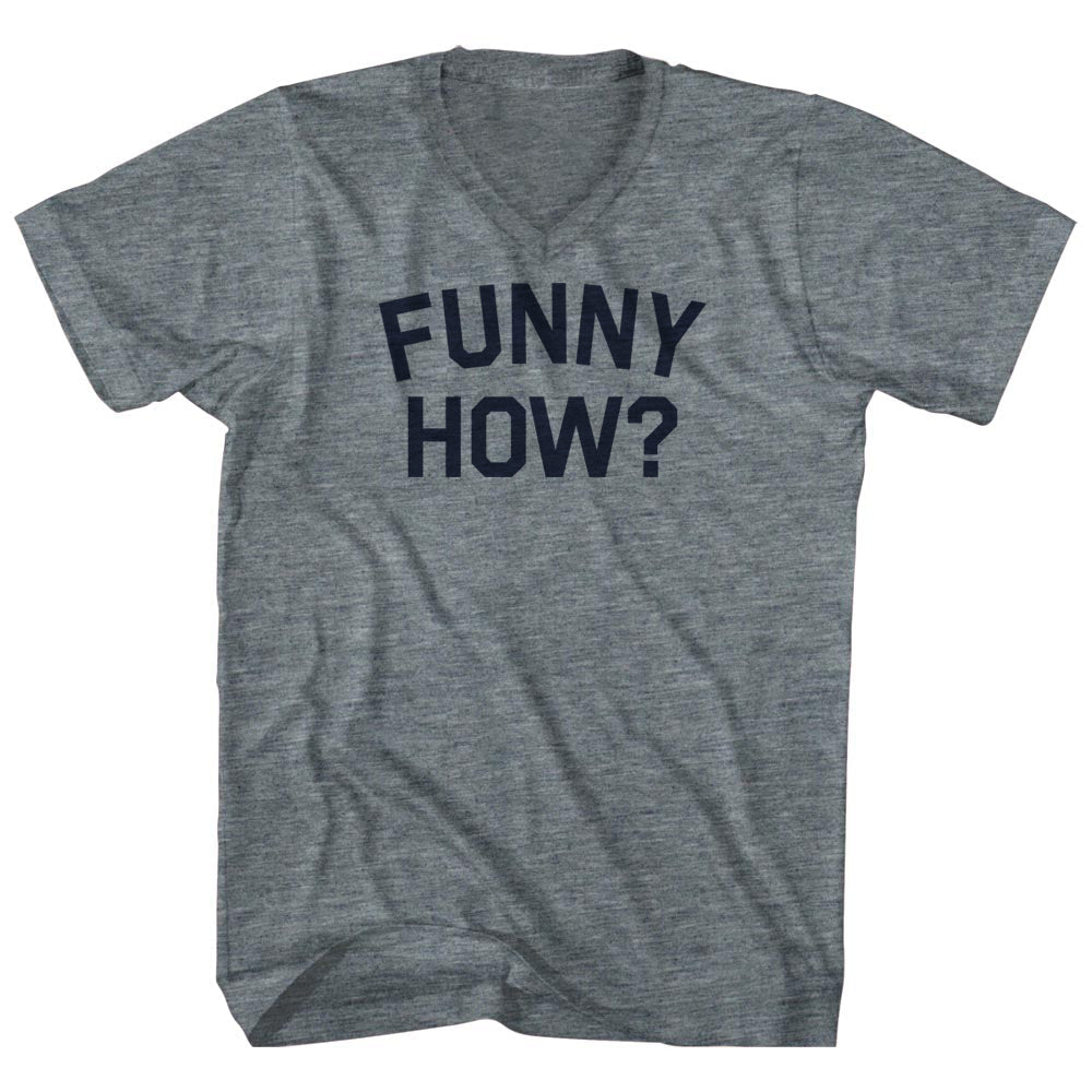 Funny How Tri-Blend V-neck Womens Junior Cut T-shirt product image 1