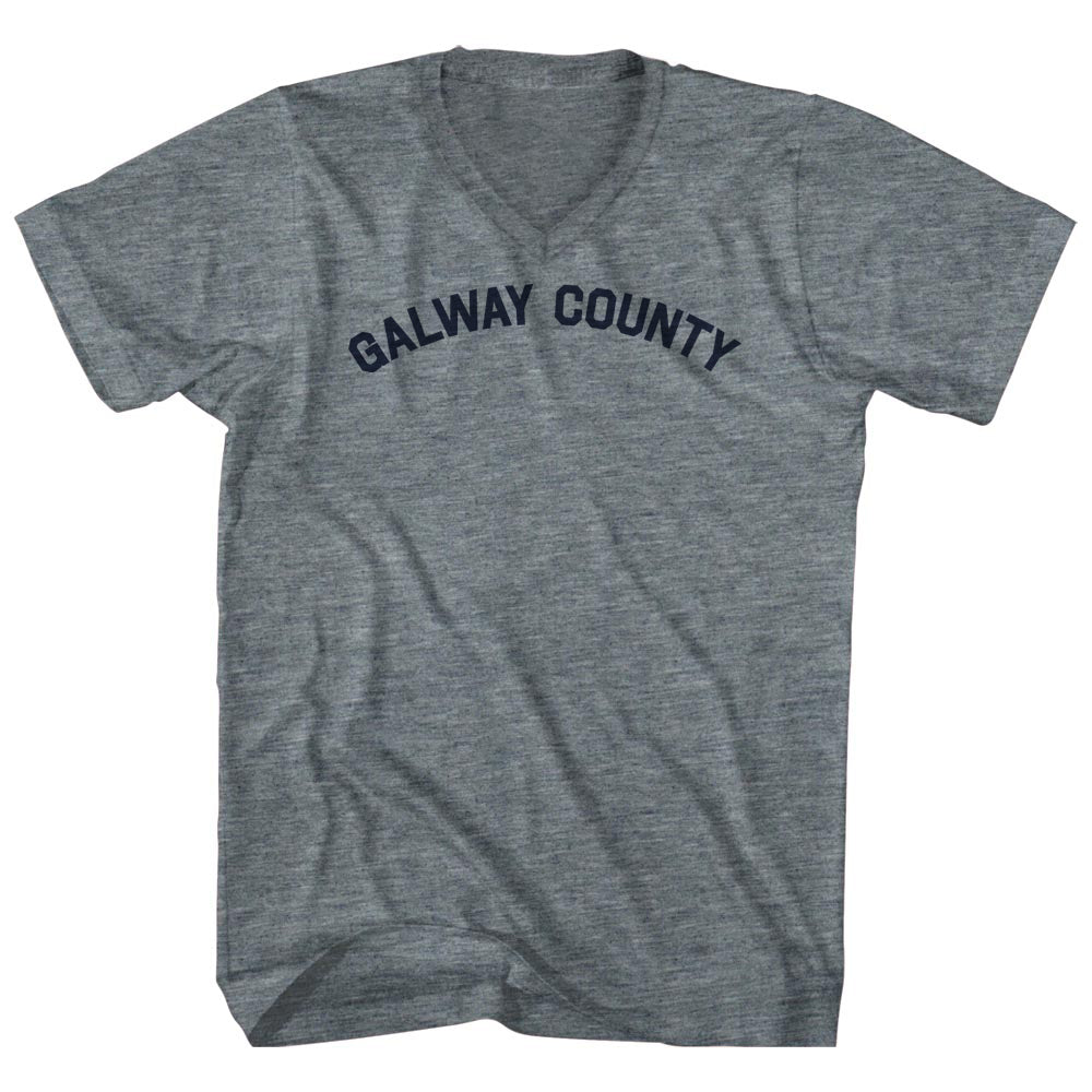 Galway County Tri-Blend V-neck Womens Junior Cut T-shirt product image 1