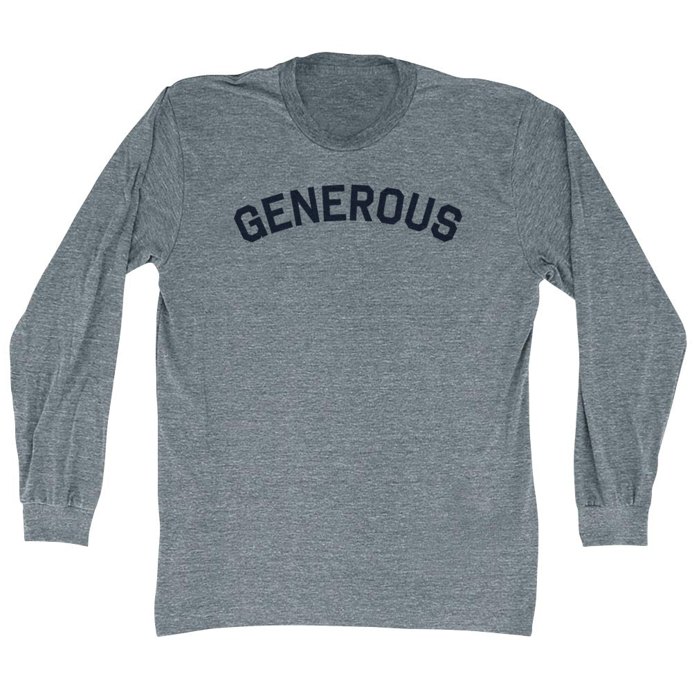 Generous Men's Tri-Blend Long Sleeve T-shirt product image 1