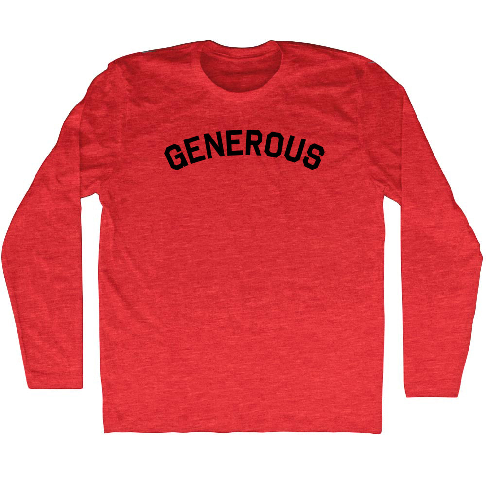 Generous Men's Tri-Blend Long Sleeve T-shirt product image 1