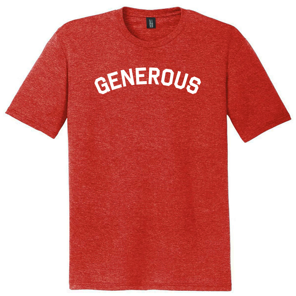 Generous Mens Tri-Blend DTG T-shirt product image 1