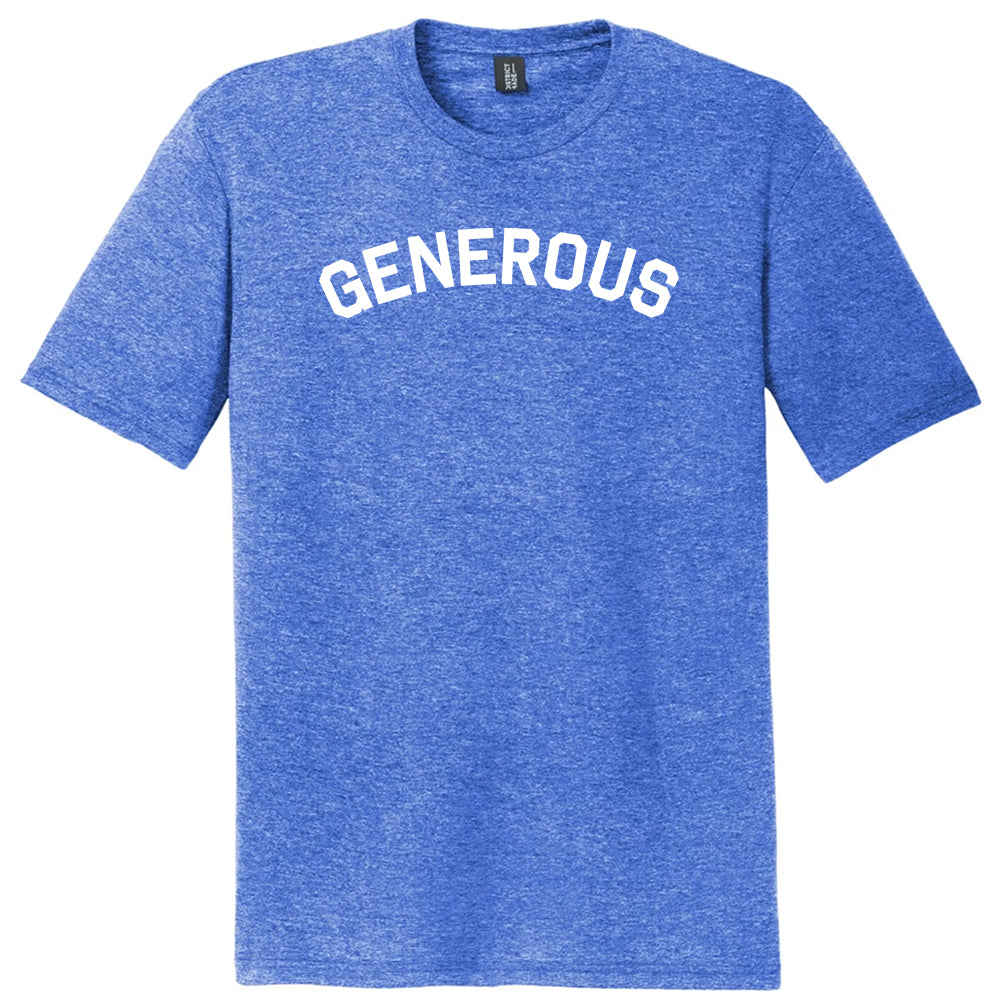 Generous Mens Tri-Blend DTG T-shirt product image 1