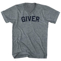 Giver Tri-Blend V-neck Womens Junior Cut T-shirt product image 1