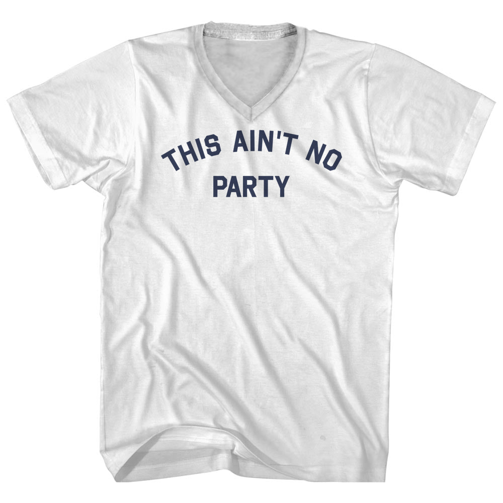 This Ain't No Party Men's Cotton V-neck T-shirt product image 1