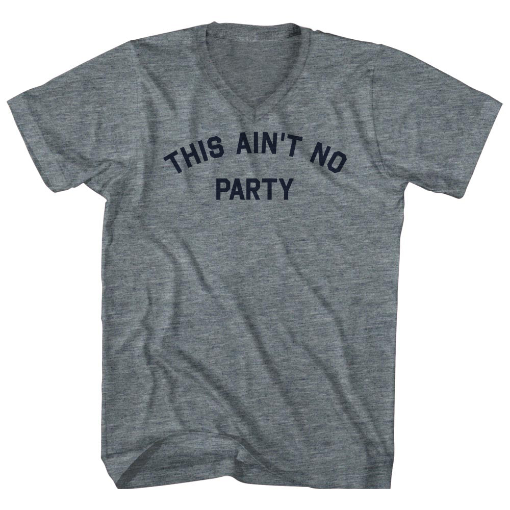 This Ain't No Party Tri-Blend V-neck Womens Junior Cut product image 1