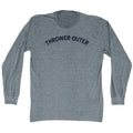 Thrower-Outer Men's Tri-Blend Long Sleeve T-shirt product image 1