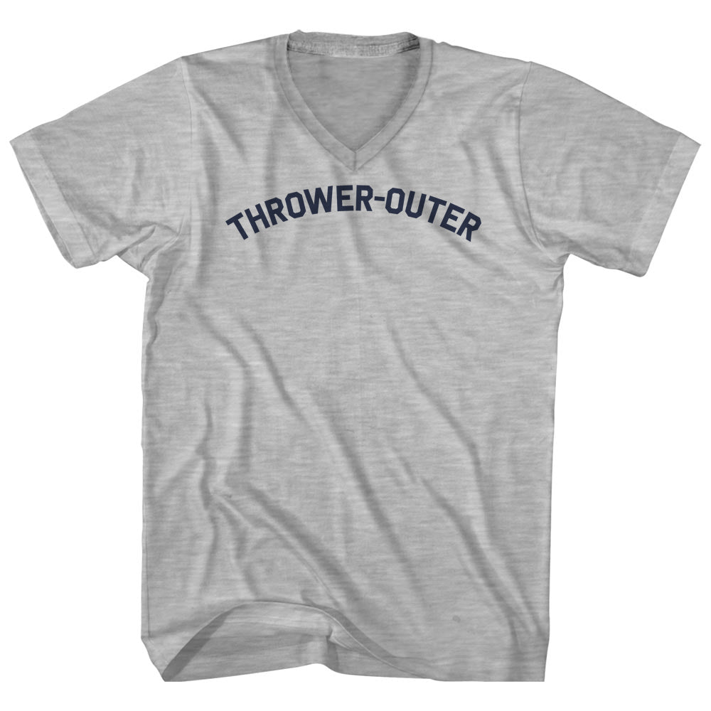 Thrower-Outer Men's Cotton V-neck T-shirt product image 1