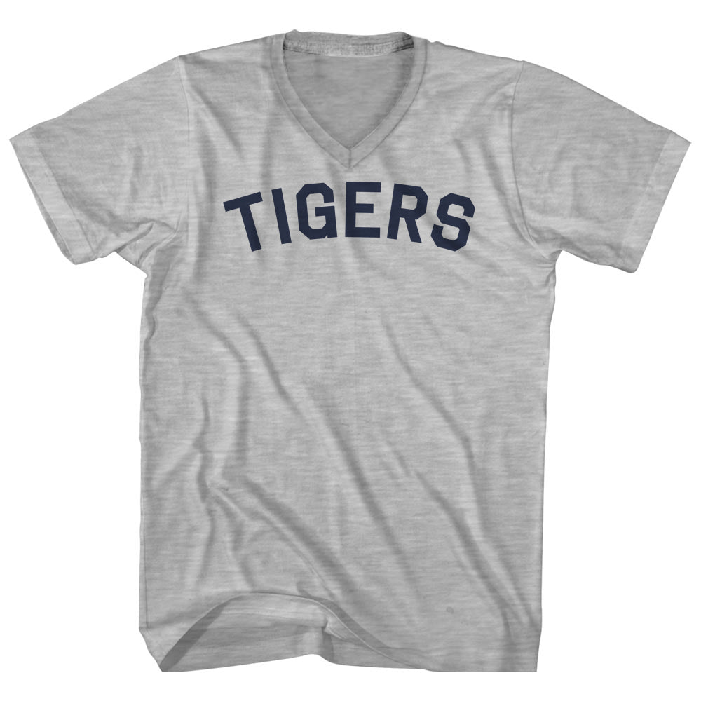 Tigers Men's Cotton V-neck T-shirt product image 1