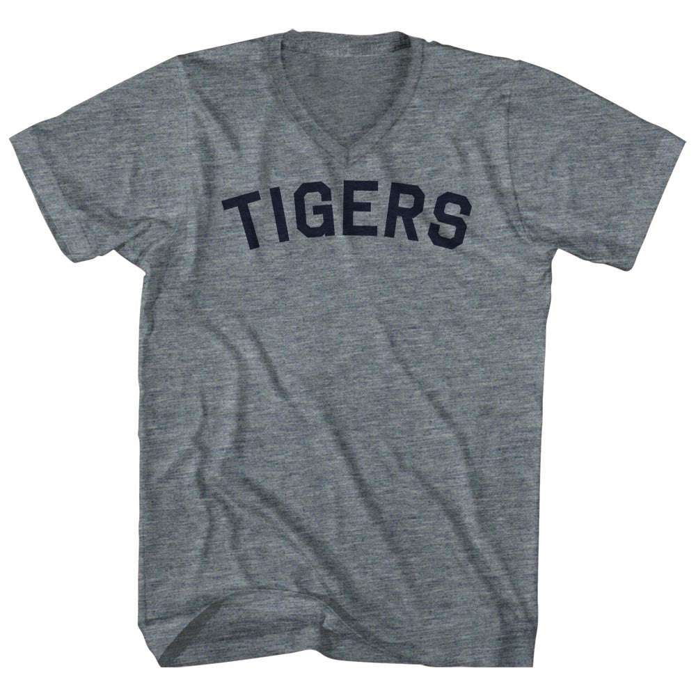 Tigers Tri-Blend V-neck Womens Junior Cut T-shirt product image 1